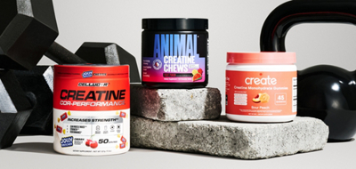 One Cellucor, Animal, and Create creatine bottles